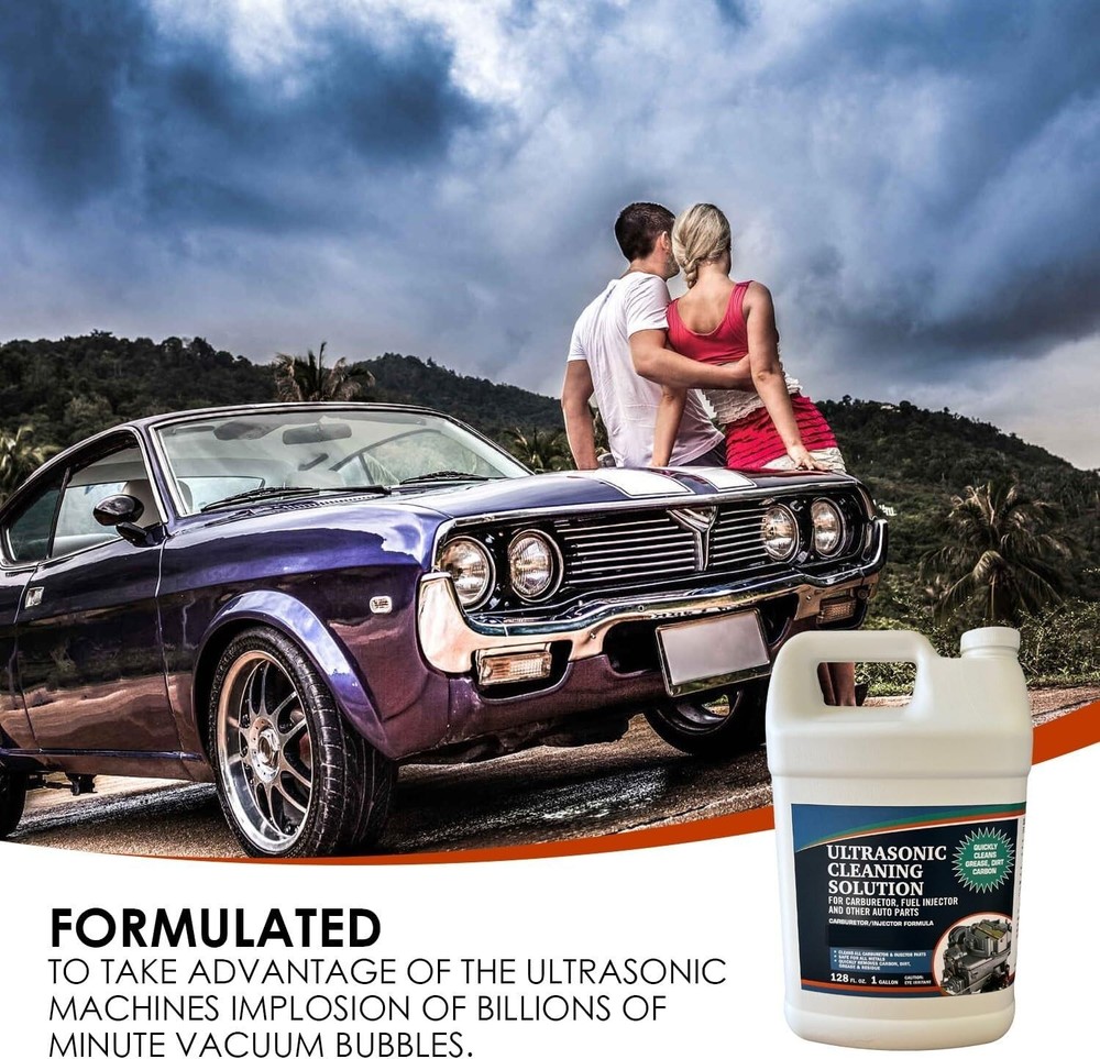 Concentrated Ultrasonic Cleaning Solution for Automotive Engine Care - 1 Quart