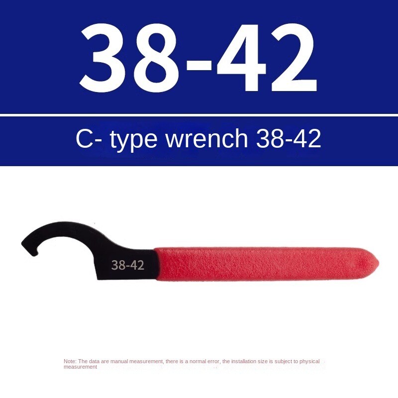 Coilover Wrench, Hook Wrenches Tools Set Shock Spanner Wrench Set C-Shape