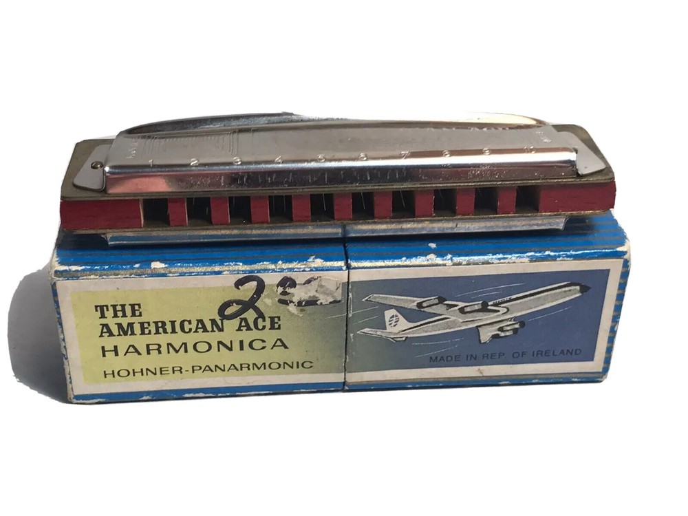 The American Ace Harmonica Made In Ireland With Box