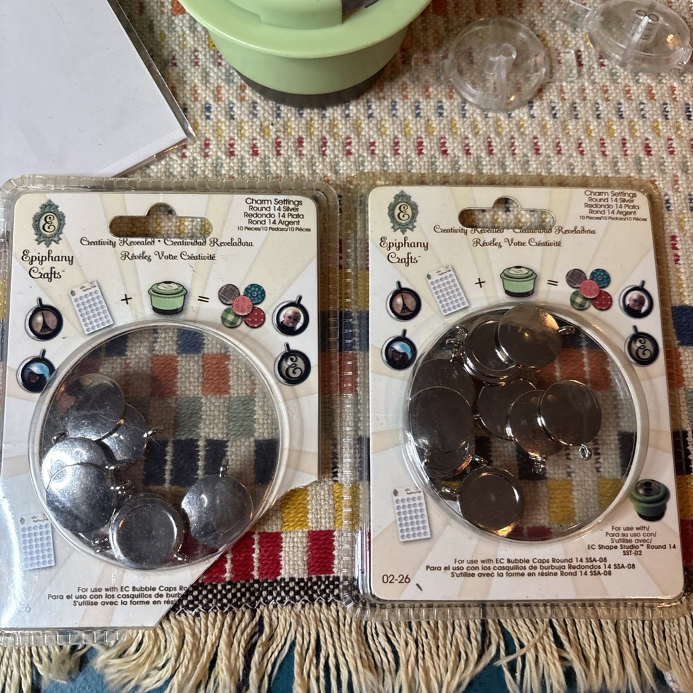 Epiphany Crafts Shape Studio Tools Lot Bubble Caps Punches