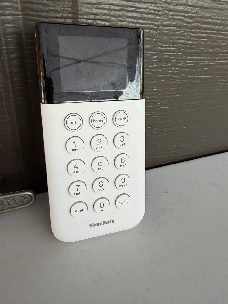 SimpliSafe SSKP3 Security Keypad White Wireless Pad Used Simpli-Safe