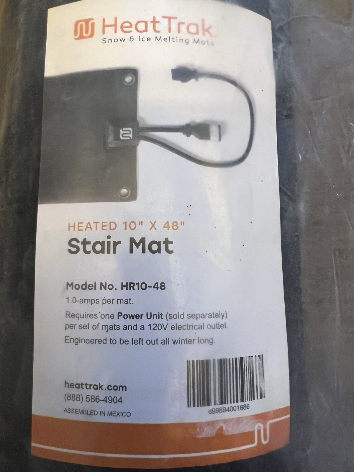 Heat Trak HR10-48 Stair Mat 10"x48" **POWER UNIT NOT INCLUDED**