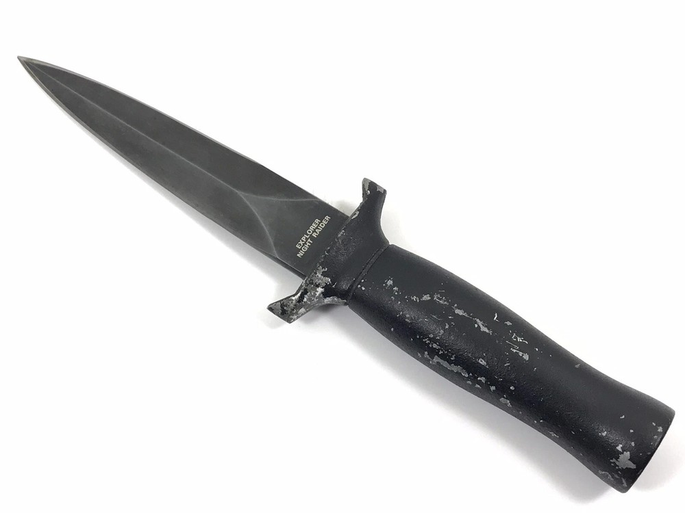 Explorer Night Raider Boot Dagger Fixed Blade Knife JAPAN - Missing Cap Vintage