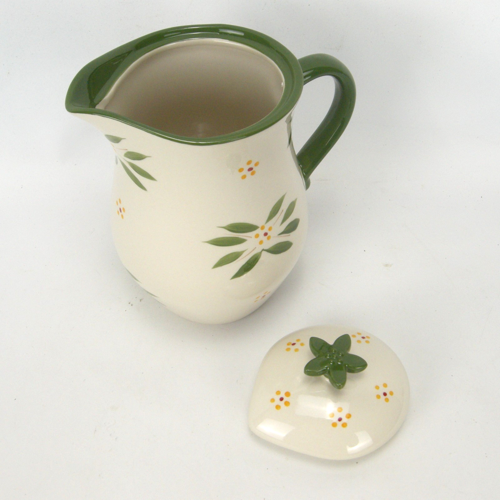 Temptations by Tara 2 Qt Pitcher Old World Green with Lid KFI-XNG-89328