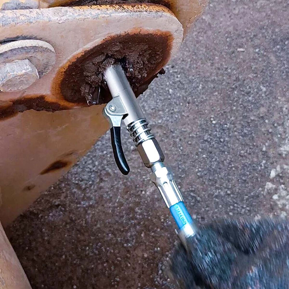 Professional Grease Gun Coupler Quick Release Lock Oil Injection Nozzle 10000PSI