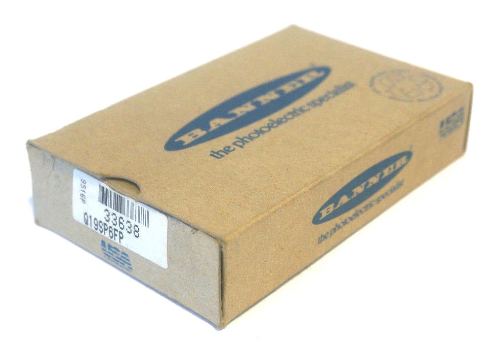 NEW BANNER Q19SP6FP FIBER OPTIC SENSOR 33638