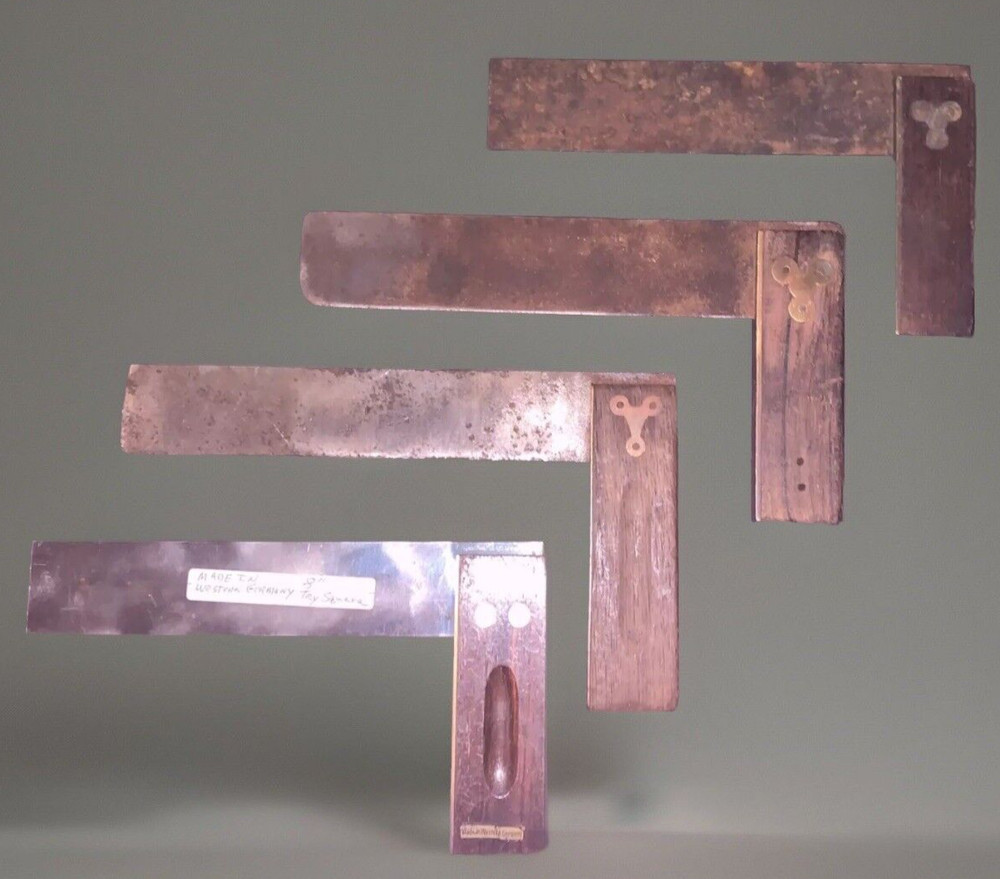 Vintage Try Square Lot 8" 9"