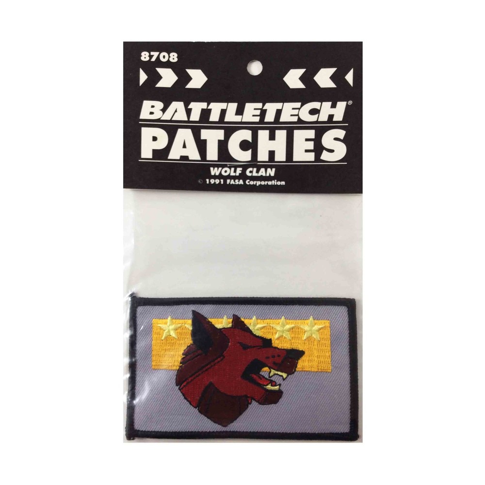 FASA Battletech Patch - Wolf Clan Bag NM