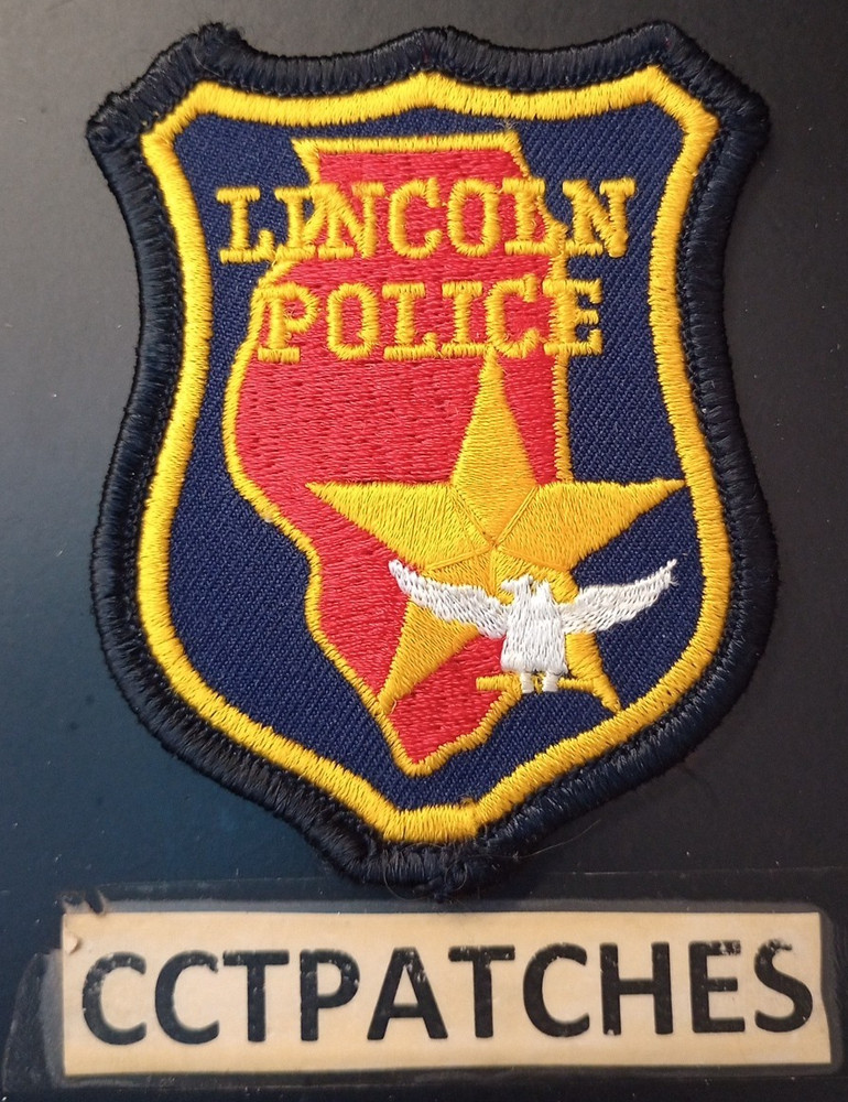 LINCOLN, ILLINOIS POLICE (SMALL) SHOULDER PATCH IL