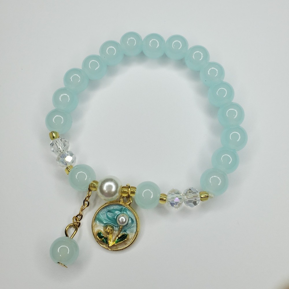 Hand crafted artisan unique gemstone bracelet