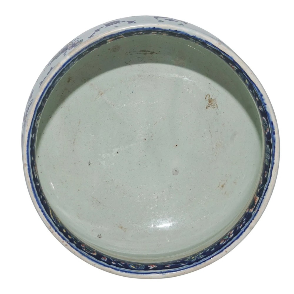 19th Cent. French Faience Cache Pot