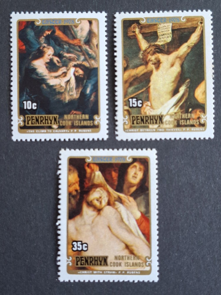 PENRHYN ISLAND 1978- UHM- "EASTER - " COMPLETE SET TONING