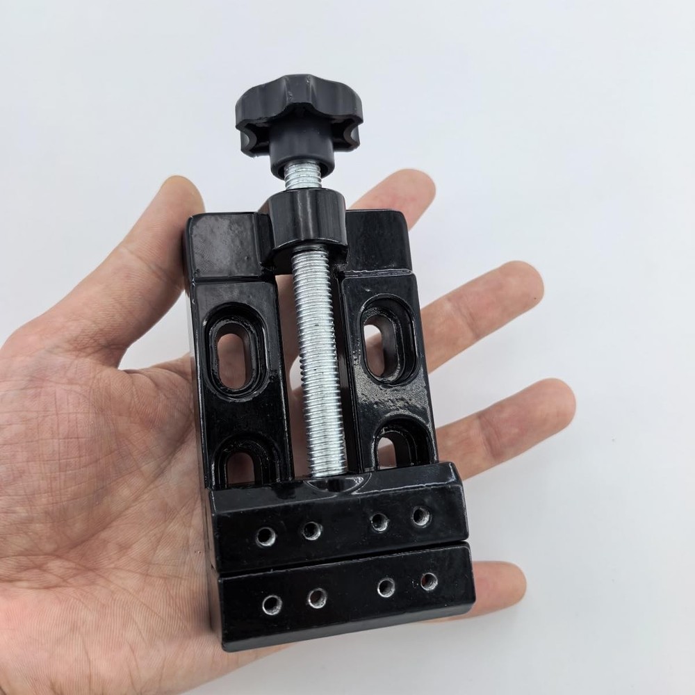 BUYSK Mini Bench Vice Clamp Flat Opening Parallel Table Multicolor