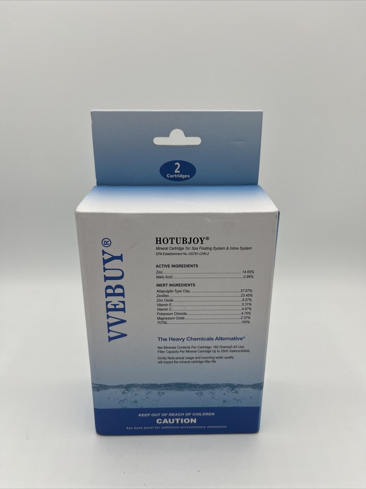HOTUBJOY- 2 Mineral Cartridges for Spa floating System&inline System