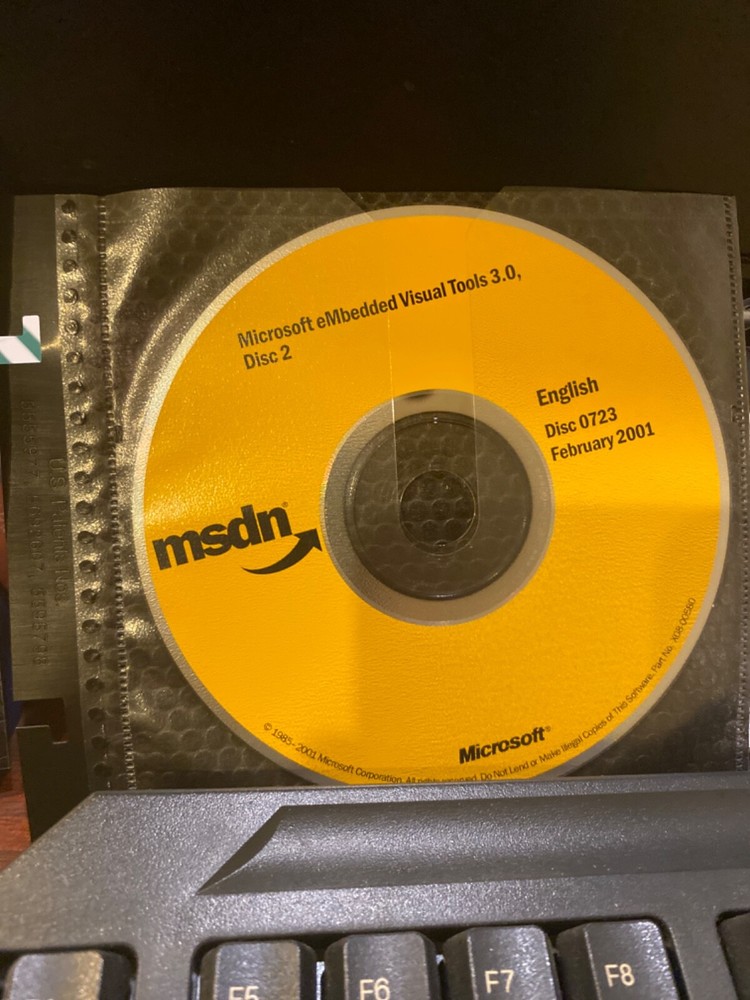 RARE NEW AUTHENTIC MSDN Microsoft eMbedded Visual Tools 3.0. Product Key 2Discs.