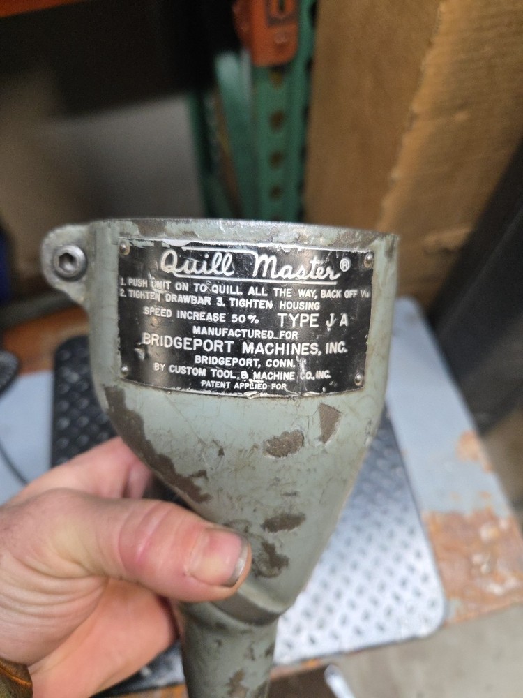 Bridgeport Quill Master Multi & Right Angle Attachment Mill Head Milling Machine