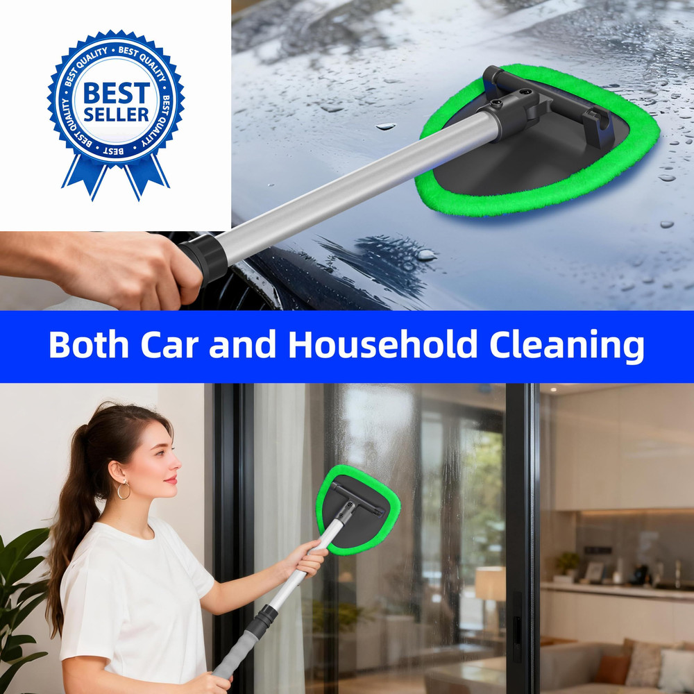 desin Windshield Cleaning Tool, Car Window Cleaner Green