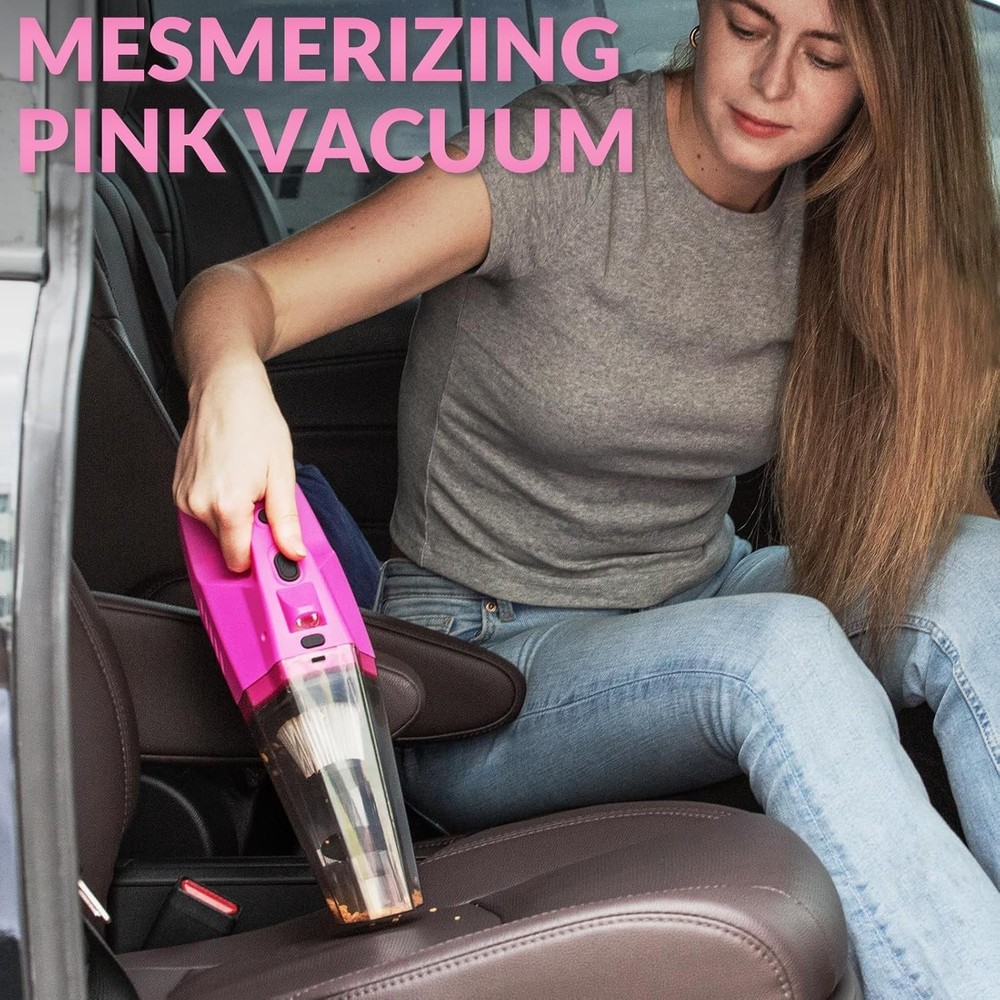 ThinkLearn Car Cleaning Kit, High-Powered Handheld Vacuum Interior Detailing Set