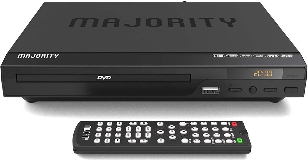 Majority DVD Player for TV HDMI Input and Cable Slim Design with Remote Control