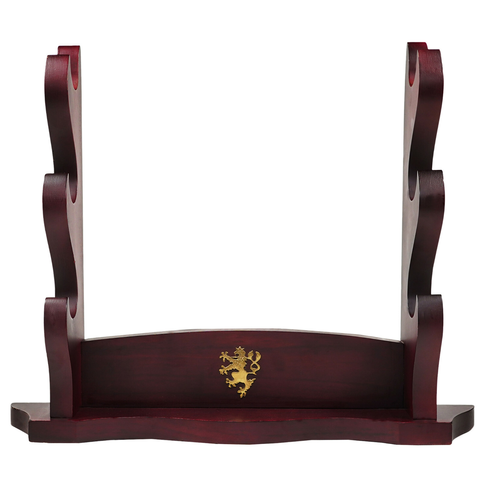 3 Tier Wooden Sword Stand Samurai Katana Rack Bracket Holder Table Mount Display