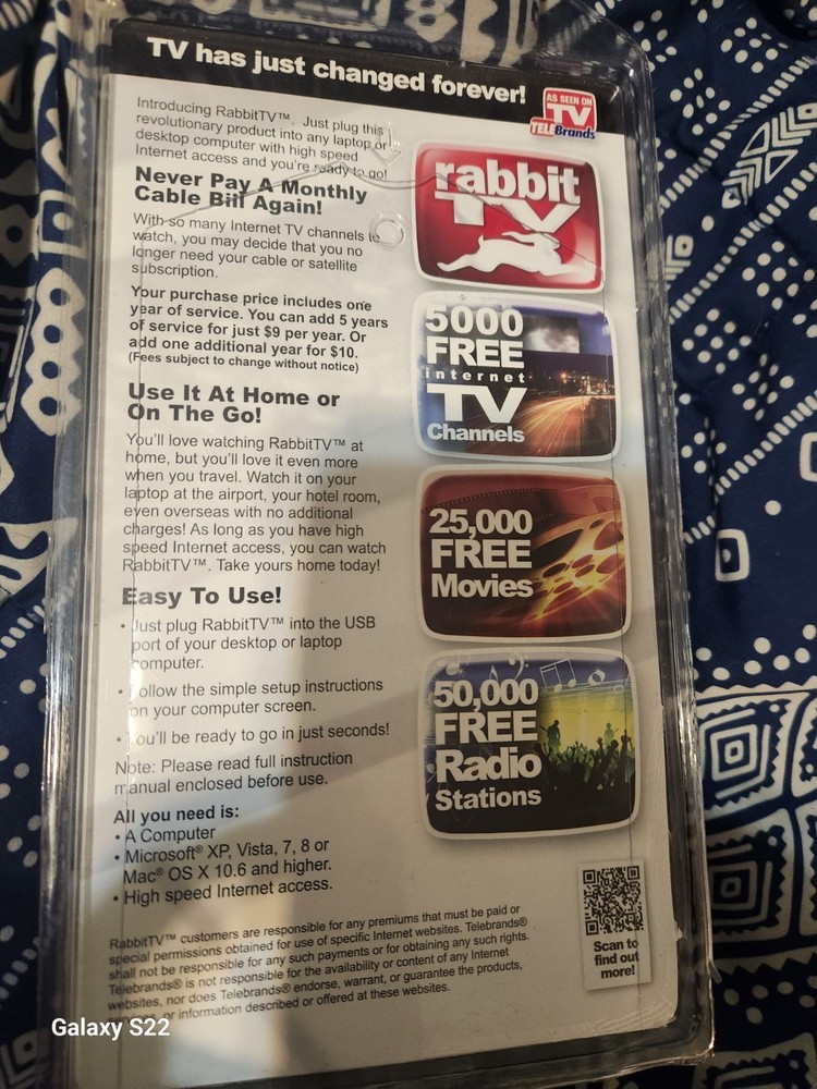 Rabbit TV Unopened NIP 2012 See Description