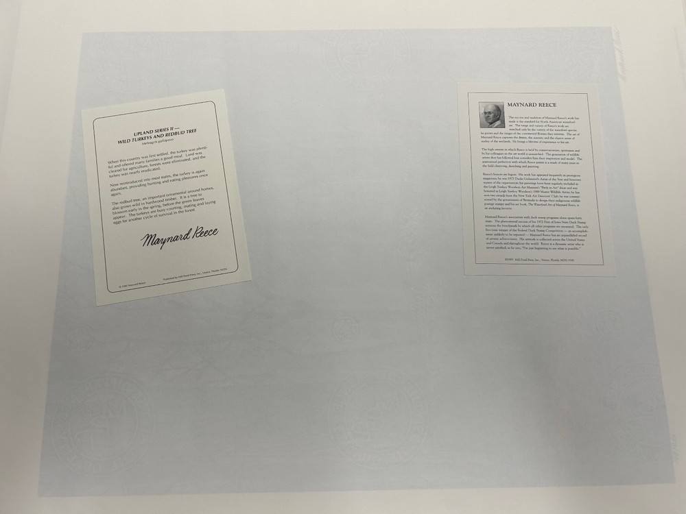 Maynard Reece - Upland Series II - Wild Turkeys - Signed/numbered Print