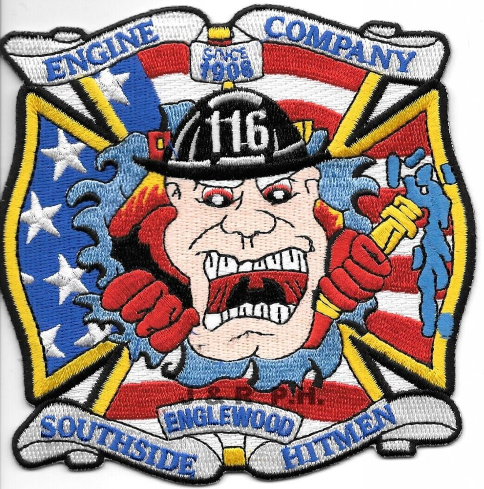*NEW*  Chicago  Engine - 116  "S. Side Hitment", IL (4.5" x 4.5") fire patch