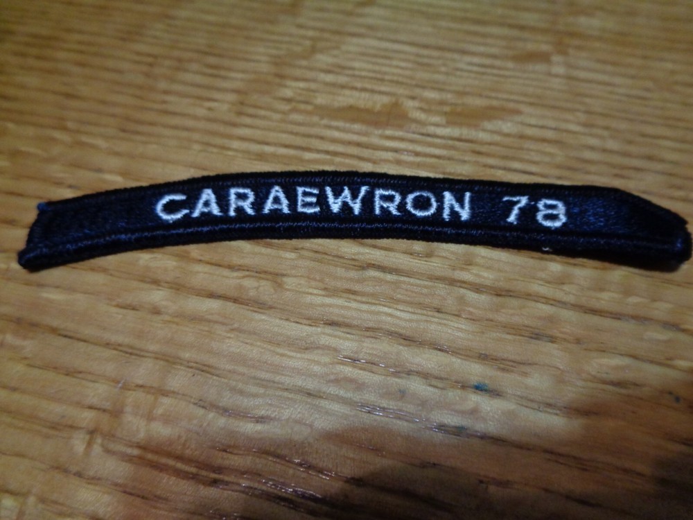 US NAVY SHOULDER STRIP TAB rocker PATCH Caraewron 78 ROCKER PATCH