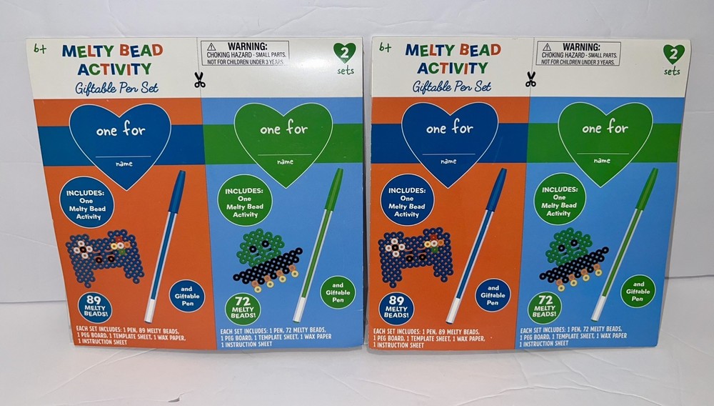 Melty Bead Activity Giftable Pen Set Valentines Day Edition