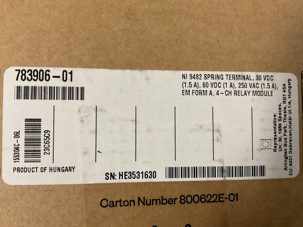National Instruments 783906-01 NEW