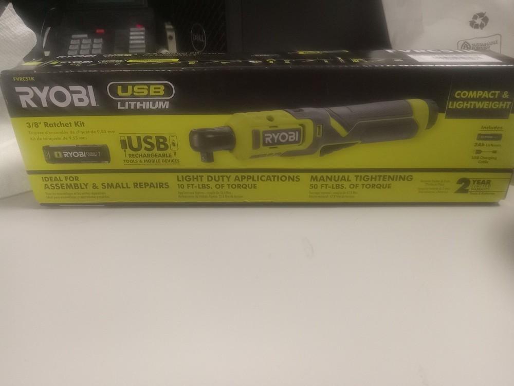 ryobi usb lithium ratchet 3/8"