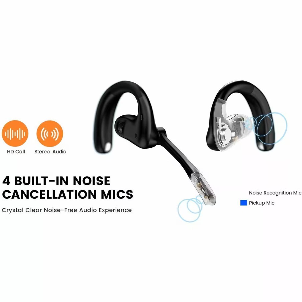 EKSA Telecom - S30 AI-Powered Open-Ear Air Conduction True Wireless Headset -...