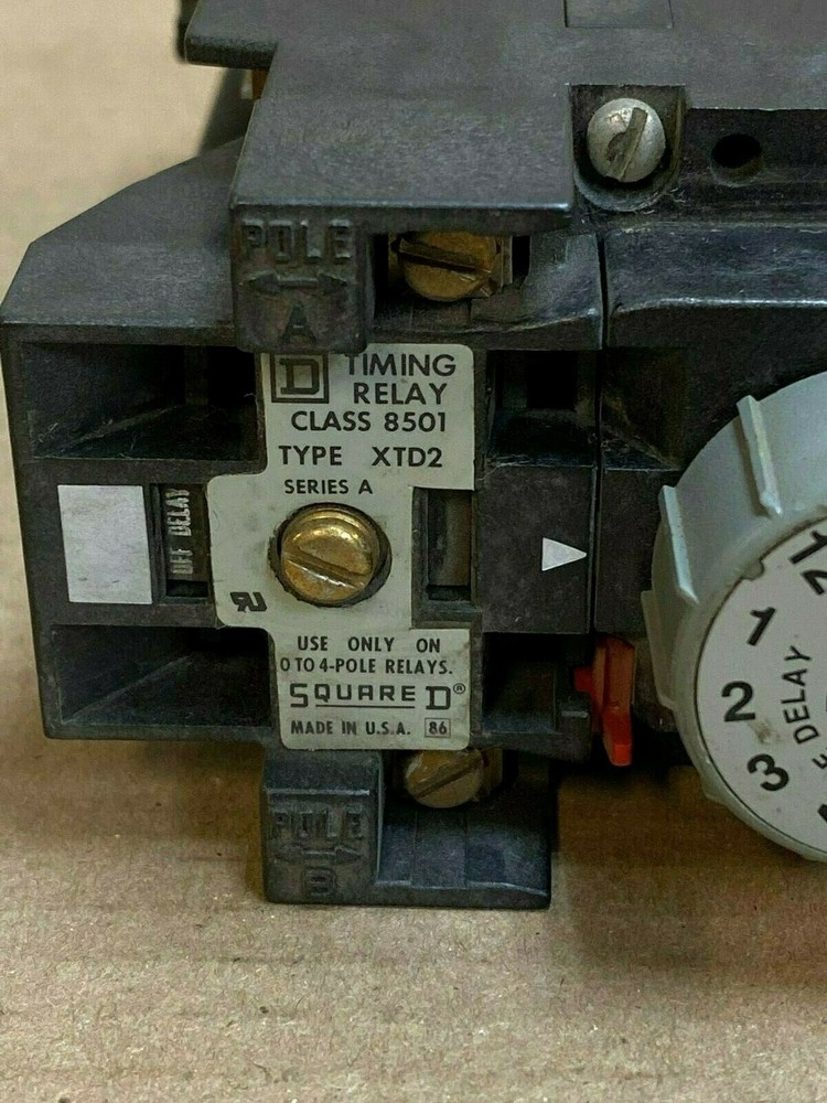 Square D 8501XTD2 Timing Control Relay X0-40 Series A