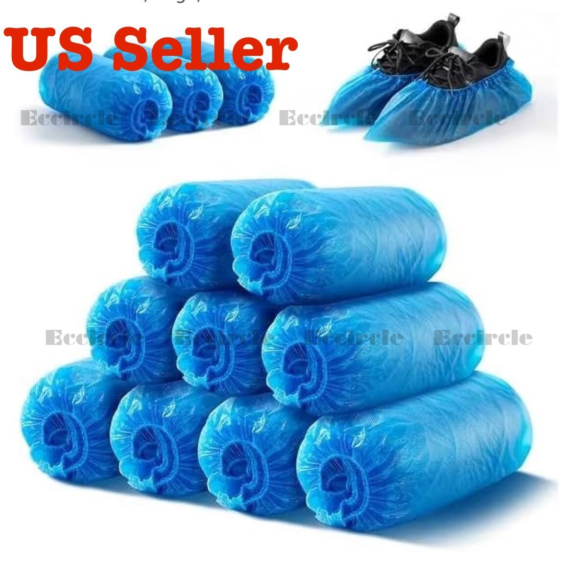 100/1000 x Disposable Shoe Covers Waterproof Anti Slip Boot Cover Overshoes lot