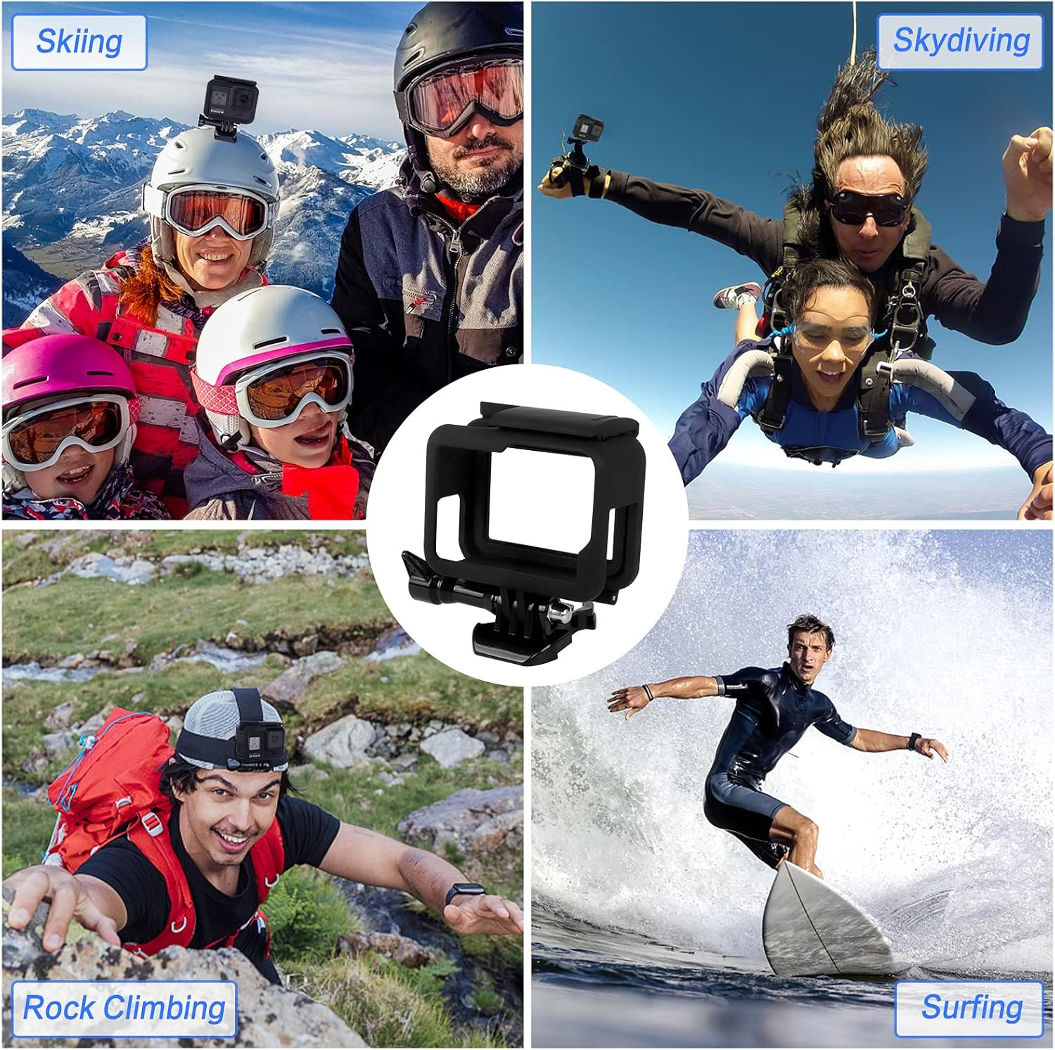 Frame For GoPro HERO 5/6/7Black Mount Housing Border Protective Shell Case Cover