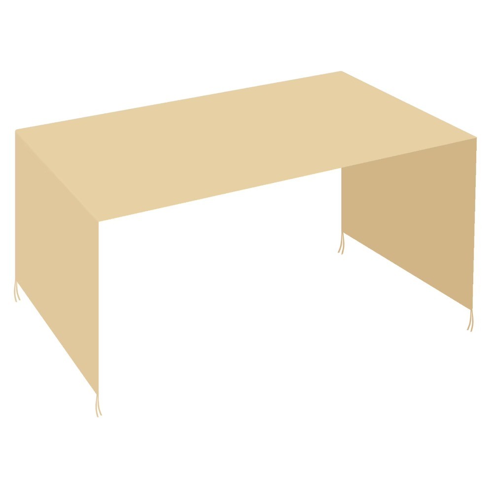18' x 8.2' Beige Polyester Universal Replacement Canopy for Pergola Structure