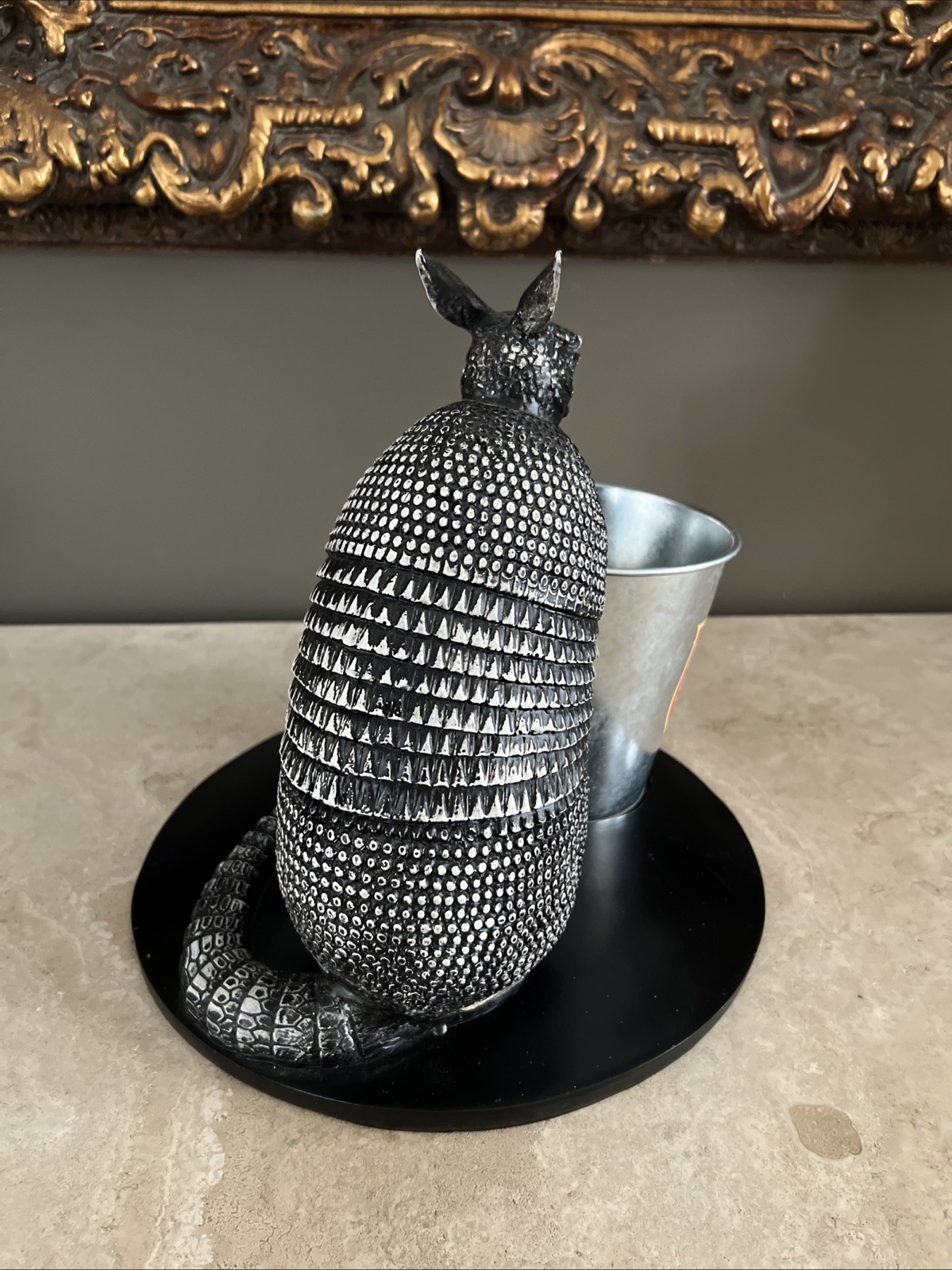 VTG. 1970s LONE STAR BEER ARMADILLO ICE BUCKET BACK BAR ADVERTISING DISPLAY RARE