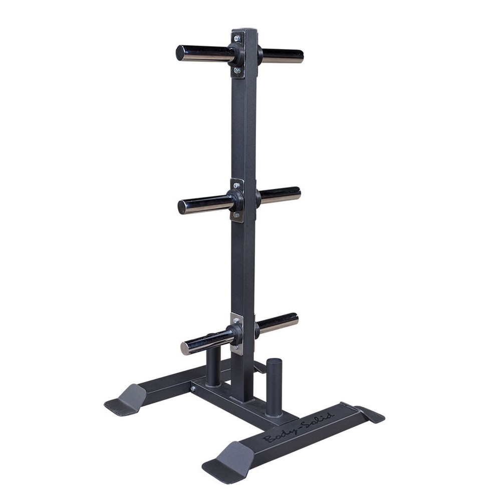 Body-Solid GWT56 Olympic Plate Tree and Bar Holder