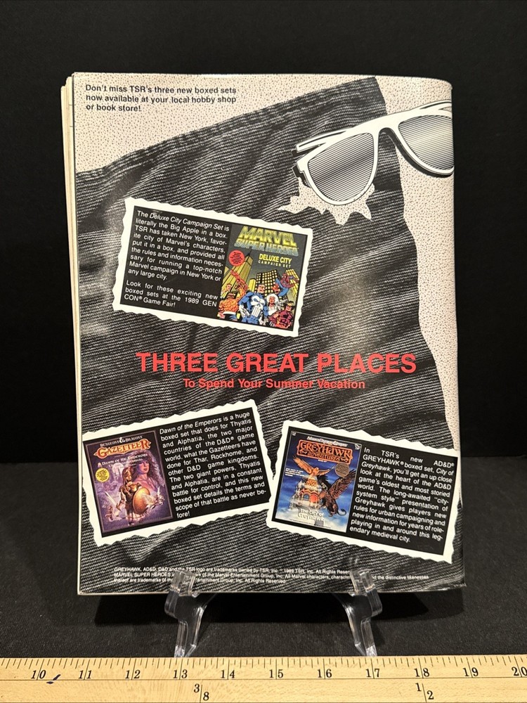 1989 Dragon Magazine #148 Dungeons & Dragons Including Deck Insert