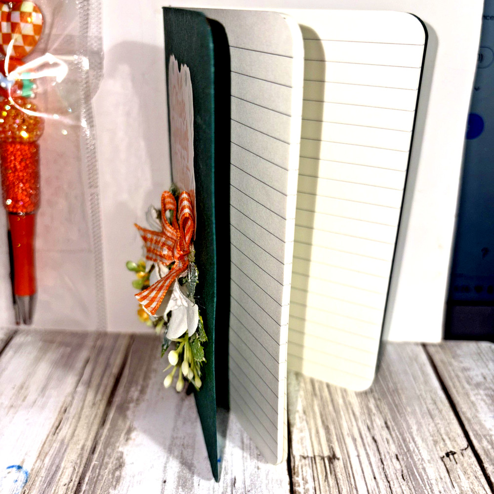 HANDCRAFTED BEADED PEN & NOTE PAD SET -MAKE YOURSELF PRIORTY