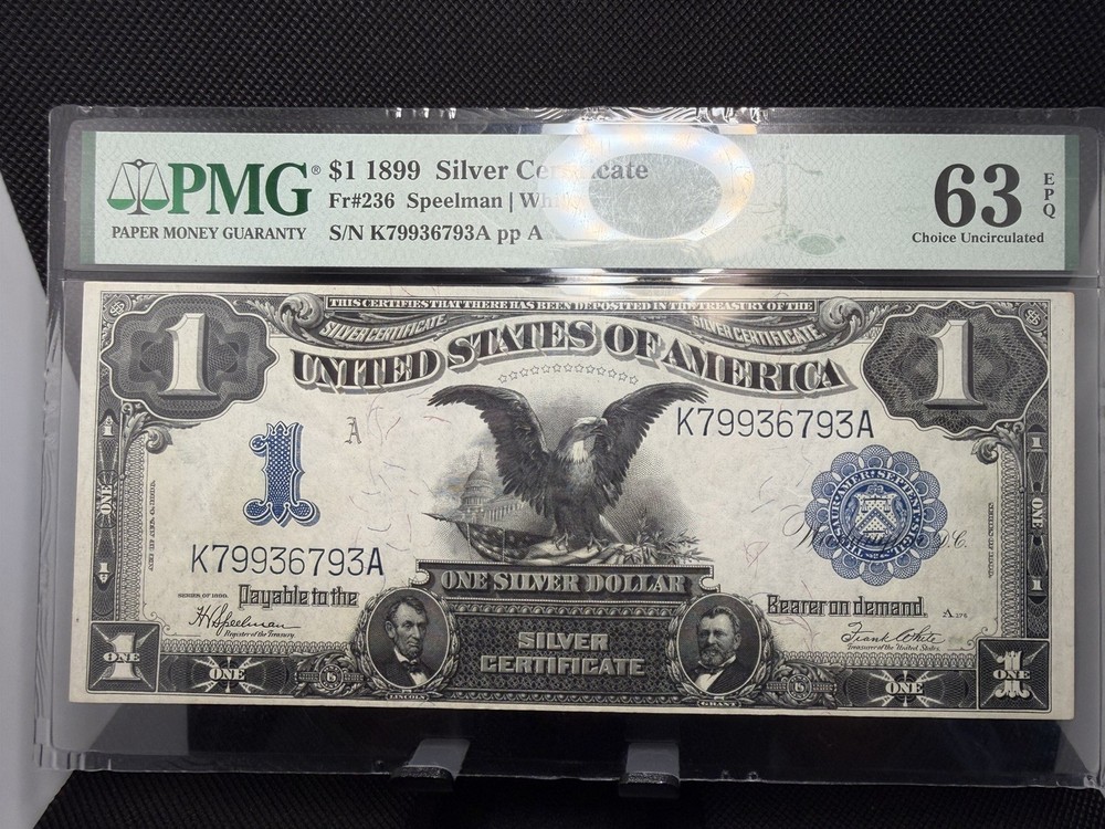 Fr 236 1899 $1 Silver Certificate PMG 63EPQ