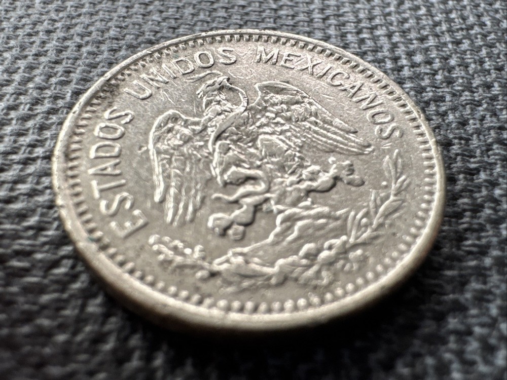 1910 M Mexico 5 Centavos Coin - Nickel - Eagle Devouring Serpent