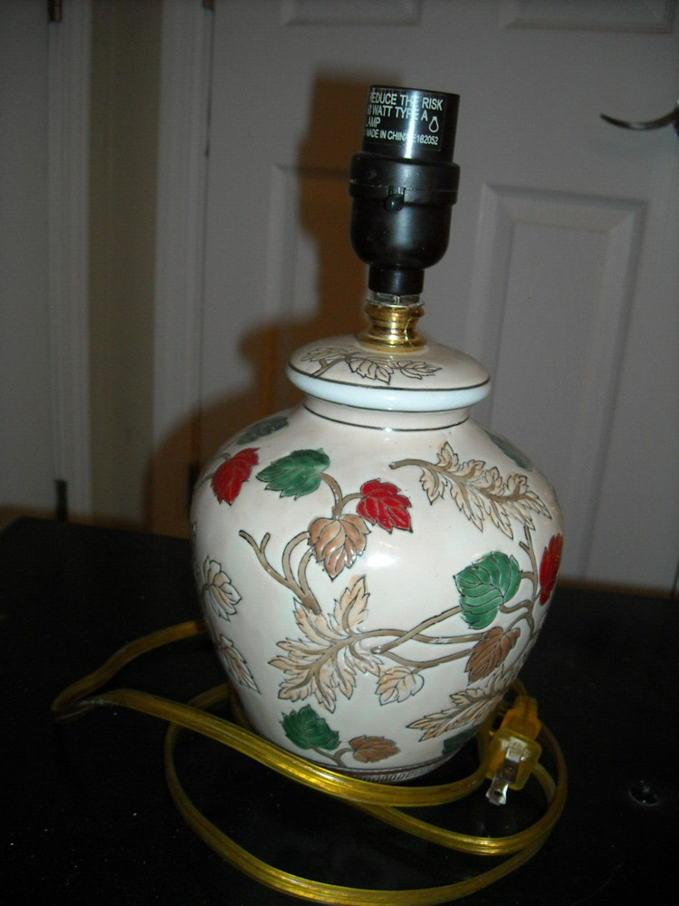 Table Lamp, 10" To The Socket, Working, Good Condition.