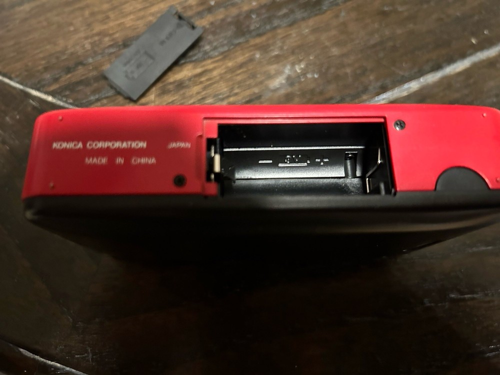 Konica U-Mini 35mm Camera - Red W/ Case RARE