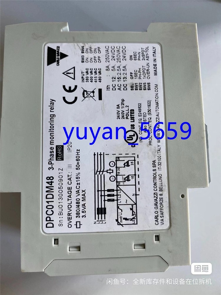 1PCS USED CARLOGAVAZZI DPC01DM48 #3378 LY