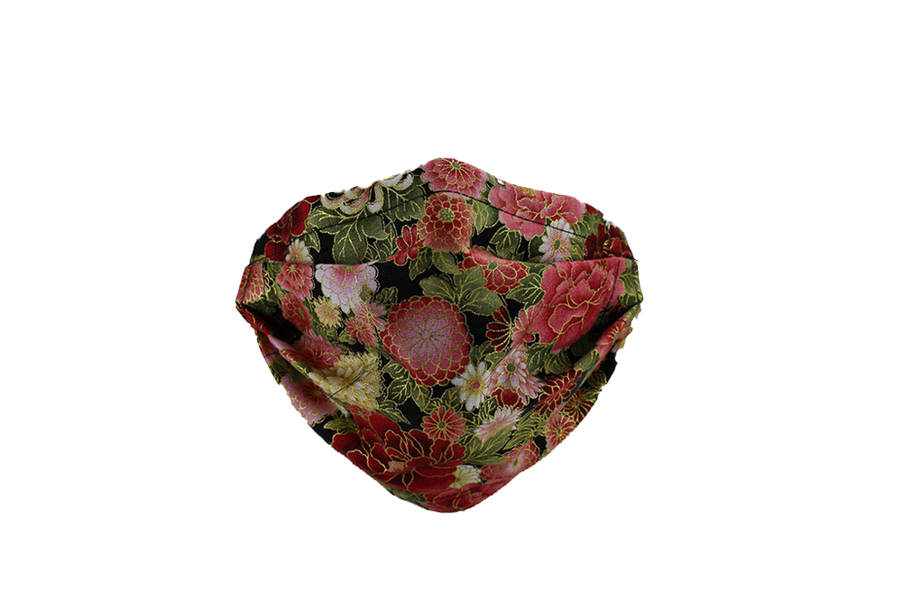 Red Floral Face Mask