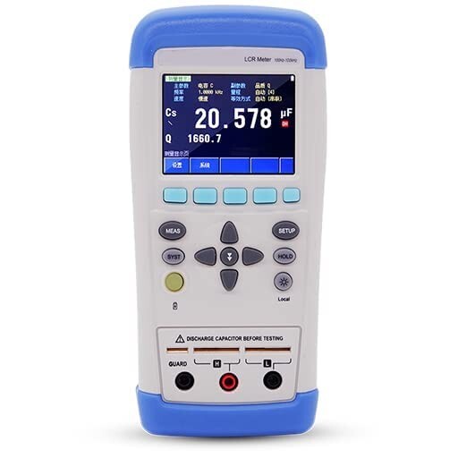 Handheld LCR Meter Tester 10kHz Source Resistance 100Ω Display Reader 49999