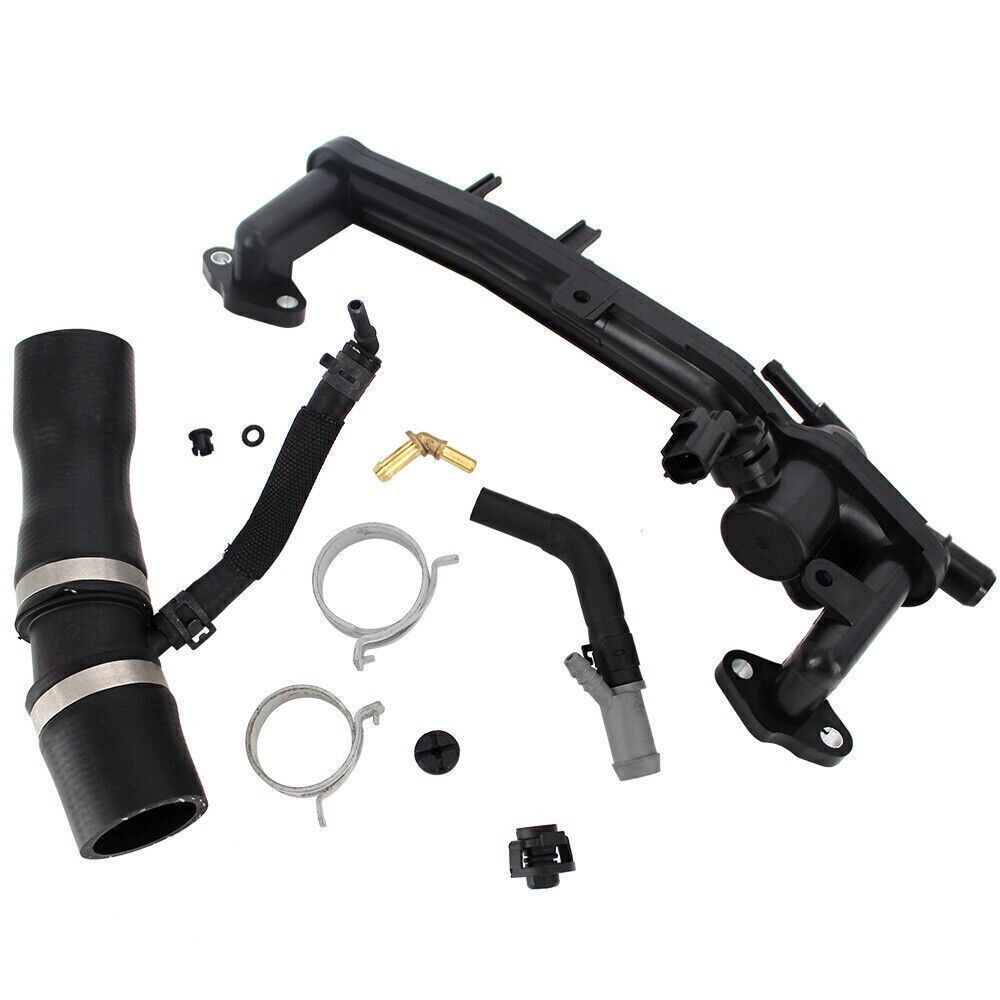 10X Engine Coolant Pipe Upgrade Thermostats Kit For Jaguar Land Rover 3.0L 5.0L