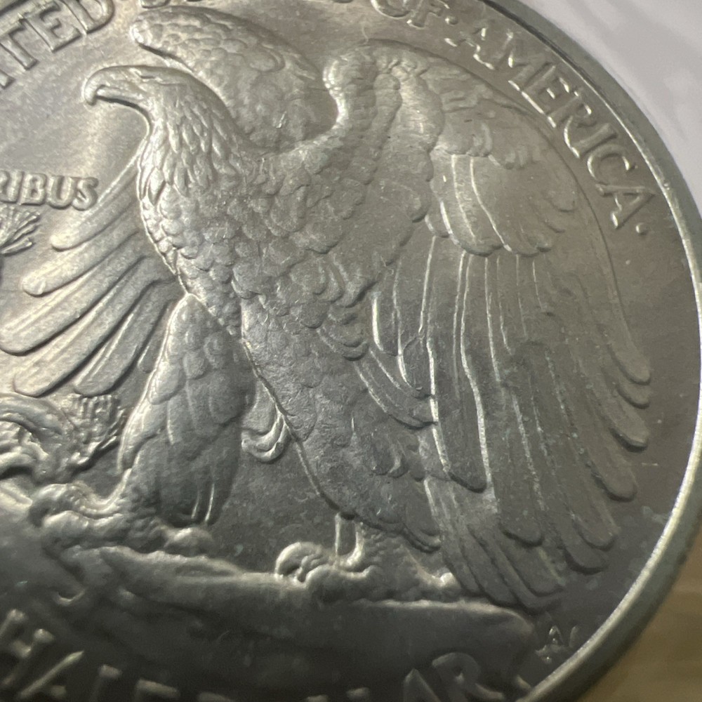 1934-D Walking Liberty Half Silver Dollar. Perfect