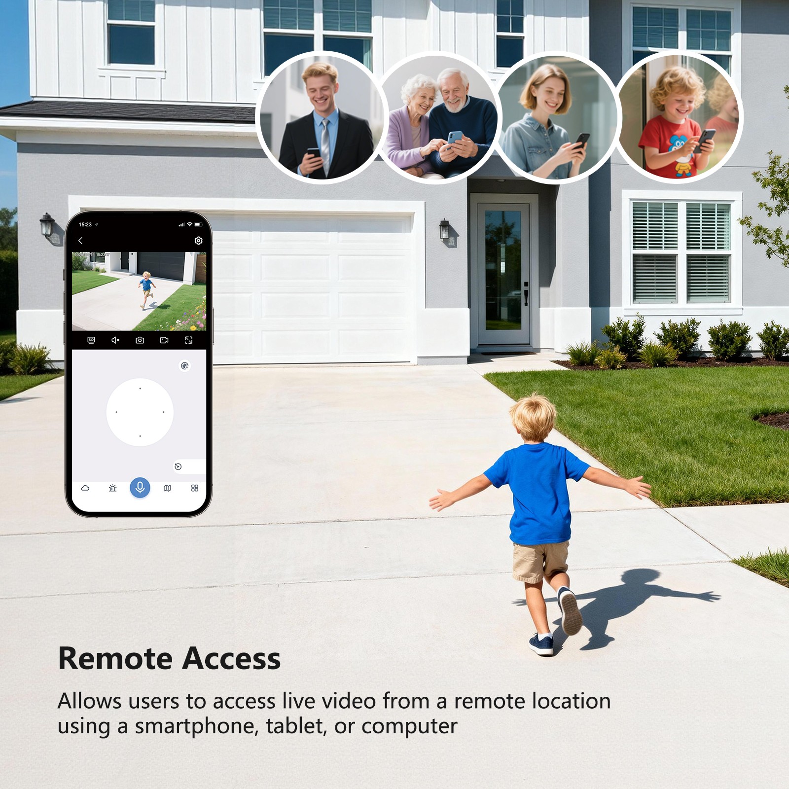 PTZ Wireless Home Security Camera System Wifi IP Camera 10CH NVR 24/7 Recording